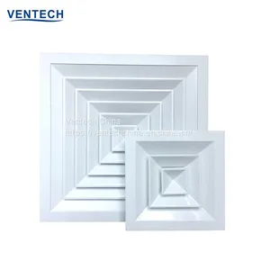 HVAC 4 Way Square Ceiling Diffuser Ventilation Diffuser Air Diffuser thumbnail-1