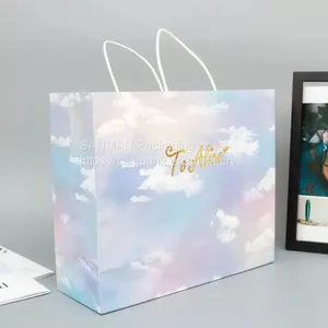 Colorful Craft Low Cost Paper Bag With Handle thumbnail-1