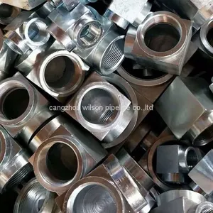High Temperature Pipe Fitting ASTM A105N 90Degree Elbow Threaded 3000 6000 thumbnail-3