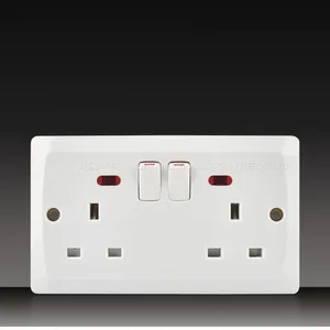 10A 250V Push Button Wall Switch Socket Digit Telephone Socket With Data Socket thumbnail-1