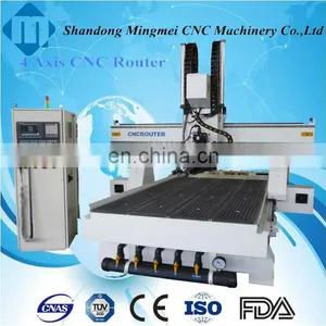 Hiwin Learn Guidel Vacuum Table 3d Multi Head 4 Axis Cnc Machine With Dust Collector System thumbnail-3