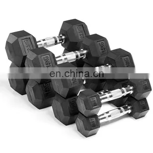 Complete Set Of Environmental Fitness Equipment Gym Weights Dumbbells Sport Hexagonal Dumbbell thumbnail-2