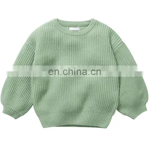Fashion Long Sleeve Winter Sweaters Mom and me Hand Knitted Sweaters thumbnail-1
