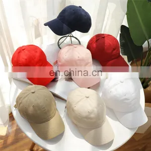 Wholesale Unisex Custom Logo Solid Color Blank Baseball Caps Sunscreen Sun Hat thumbnail-1