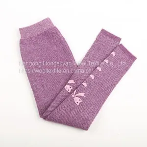 Wholesale Computer Jacquard Kids Knitted Thick Leggings thumbnail-4