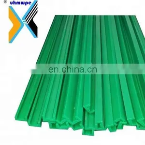 UHMWPE Plastic Roller Chain Guides Slipper Curve Track UHMWPE Roller Chain With Pads Wear-resistant Guide Rails Made in China thumbnail-1