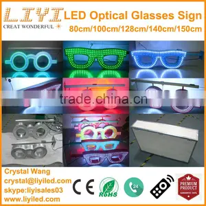 2016 New Electronics Outdoor Optician Shop Advertising Neon Led Optical Glasses Sign Quality Choice thumbnail-1