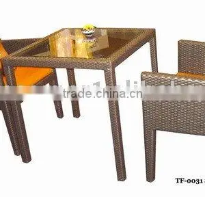 TF0031 Rattan Wicker Dining Table and Chairs thumbnail-1