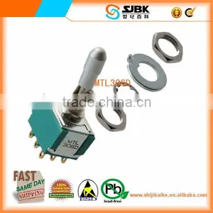 (100%New&Original SW TOGGLE 3PDT MINI LOCKING LUG)MTL306D thumbnail-1