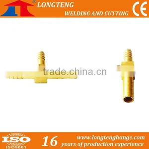 Three Holes Brass Pipe Connector, Pipeline Accessories for CNC Cutting Machine thumbnail-1