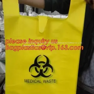 Polypropylene Biohazard Disposal Bags, Warning Label, Sterilization Printed, Waste Bags With Biohazard Symbol thumbnail-2