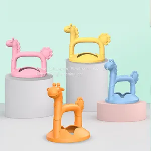 Silicone Baby Teething Toys Giraffe Teethers Chewing Toy Wholesale By Weiqi thumbnail-1