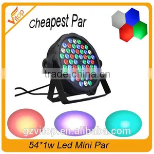 Par Led 54x1W RGBW Mini Flat Par Can Slim Led Par 64 Stage Light thumbnail-1