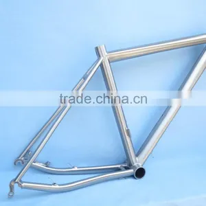 Titanium 700C Road Bike Frame 46cm With Internal Cable Routing thumbnail-1