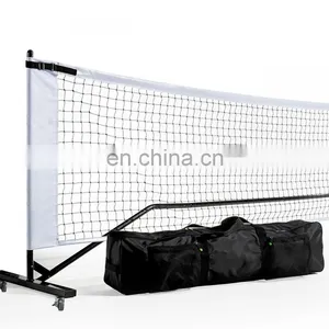 Outdoor Retractable Portable Pickleball Net With 22FT Wide 36 Inch Height at Side Lines Pickleball Net With Wheels thumbnail-1