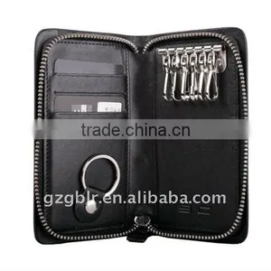 Leather Zipper Key Wallets,leather Key Case,zipper Leather Case thumbnail-1