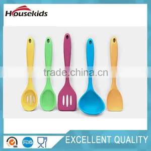 Premium 5 Piece Seamless Silicone 5 Kitchen Utensil Set, Nonstick and Heat Resistant thumbnail-1