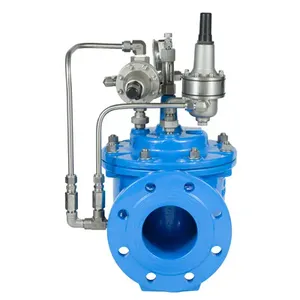 DN50 PN16 Flow Control Valve With Manual Override for Water Treatment Plants thumbnail-1