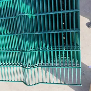 Hot-Dip Galvanized 3D Curved Fence 3.0mm Mesh for Industrial Security thumbnail-1