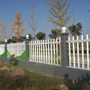 Cement Wall, River and Road Fence, Imitation Wood Railing, Concrete Roman Column for Courtyard, Cement Fence thumbnail-3