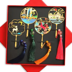 Chinese Seal Stamp Enamel Metal Bookmark Custom Souvenir Book Marker thumbnail-5