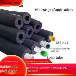 Jinsa Heat-insulating and Thermal-insulating Black Rubber and Plastic Insulation Pipes, Fireproof and Flame-retardant, Wholesale Manufacturer thumbnail-4