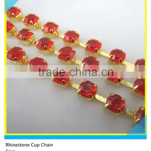 Hot Sale 888 Clear Chaton Rhinestone Cup Chain Roll For Shoes Ss6-ss40 thumbnail-2