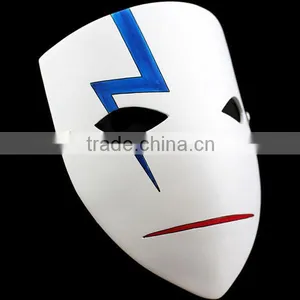 Promotion Bottom Wholesale Price Movie Theme Darker Than BLACK Mask for Halloween Cosplay Resin Japanese Anime Cosplay Mask thumbnail-4