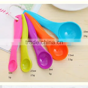 Mixed Colors, Set of 5,Color Measuring Spoons thumbnail-1