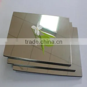 Gold Siliver Black Mirror Decorative Aluminum Plastic Mirror thumbnail-1