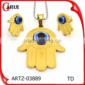 Fashion Jewelry China Evil Eye Jewelry Gold Plated African Jewelry Set Quality Choice thumbnail-3