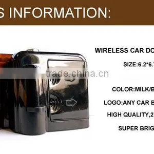 New Arrival 2015 Battery Led Logo Car Door Shadow Projector Light Led Door Courtesy Ghost Light With Any Car Logo Lamp thumbnail-2