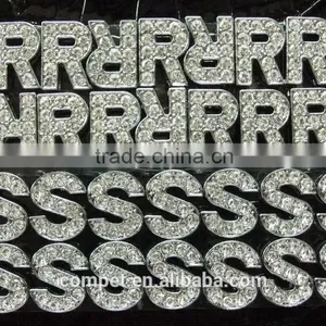 10mm High Quality Czech Rhinestone Slide Alphabet Letters thumbnail-1