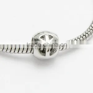 Round Hollow Large Hole Metal Beads, DIY Zinc Alloy Necklace & Bracelets Beads Accessories thumbnail-1