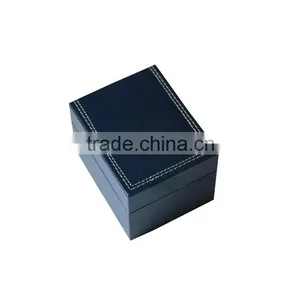 W1455-2 Factory Wholesale Velvet Watch Cushion Leather Wooden Watch Box thumbnail-1