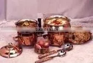 Copper Steel Dinner Serving Set thumbnail-1