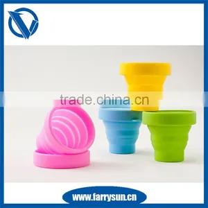Newest Fashionable/sport/travel Camping Silicone Folding Cup/ Collapsible Silicone Cup thumbnail-1