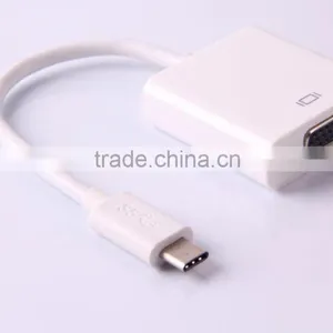 Top Seller 1080p TYPE C Mini USB3.0 to VGA Cable Adapter for Computer/smart Phone thumbnail-2