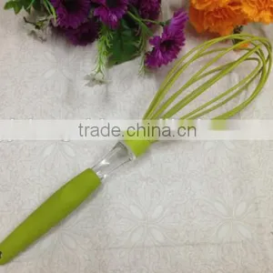 Hot Sale Rainbow Silicone Whisk With Colorful Handle Silicone Kitchen Utensils for Blending, Whisking, Beating & Stirring thumbnail-2