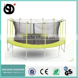 16ft Biggest Indoor Industrial Trampolines Bungee Jumping Harness With Enclosure thumbnail-2