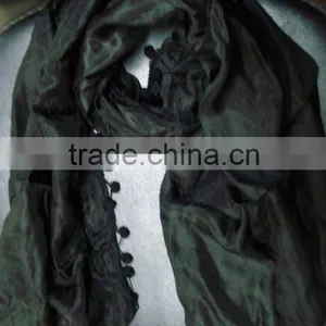 Pompom Silk Scarf & Stoles thumbnail-1