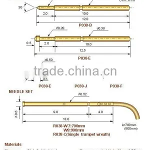 2016 New Products Brass Electronics Test Pin for Pcb Board thumbnail-3