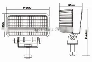 9W IP67 Jeep/Truck/ATV Off Road Vehicle LED Work Light Lamp thumbnail-3