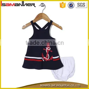 Baby Bloomer Set Stylish Baby Cotton Frock Design for 3 Years Old Girl Wear thumbnail-1