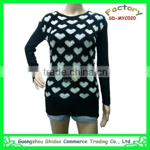 Fashion Woman Custom Wool New Style Embroidery Top Sweater thumbnail-5