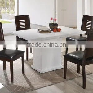 Stainless Marble Dining Table Solid Wooden Chair Table Stand thumbnail-3