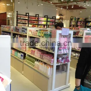 Retail 4 Tier Wood Rack for Beverage Display Shelf and Drink thumbnail-3