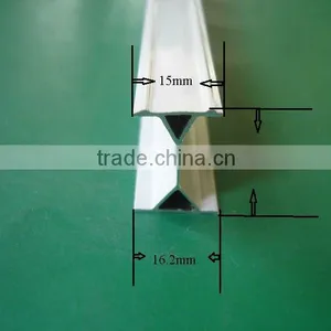 15mm*22.5mm*16.2mm Aluminium Bending Rail Profile for Curtain thumbnail-1