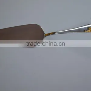 High-end Grade Stainless Steel Cake Server With 24K Golden Plating thumbnail-1