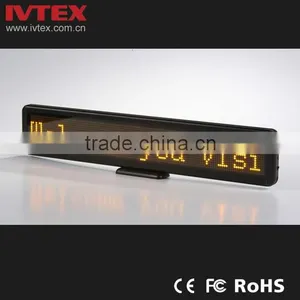 Digital Green Rechargeable Battery Backup Mini LED Display / Digital Name Badge / LED Name Card thumbnail-3